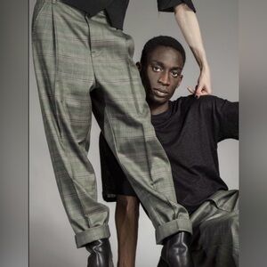 Hache drop crotch pants